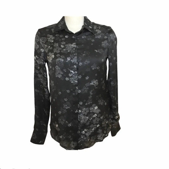 Joe Fresh - Satin Button Down Shirt - Picture 1 of 4